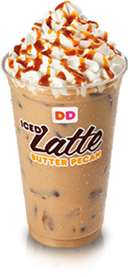 Dunkindonuts Sticker - Iced Caramel Frappuccino Dunkin Donuts (1024x1024), Png Download