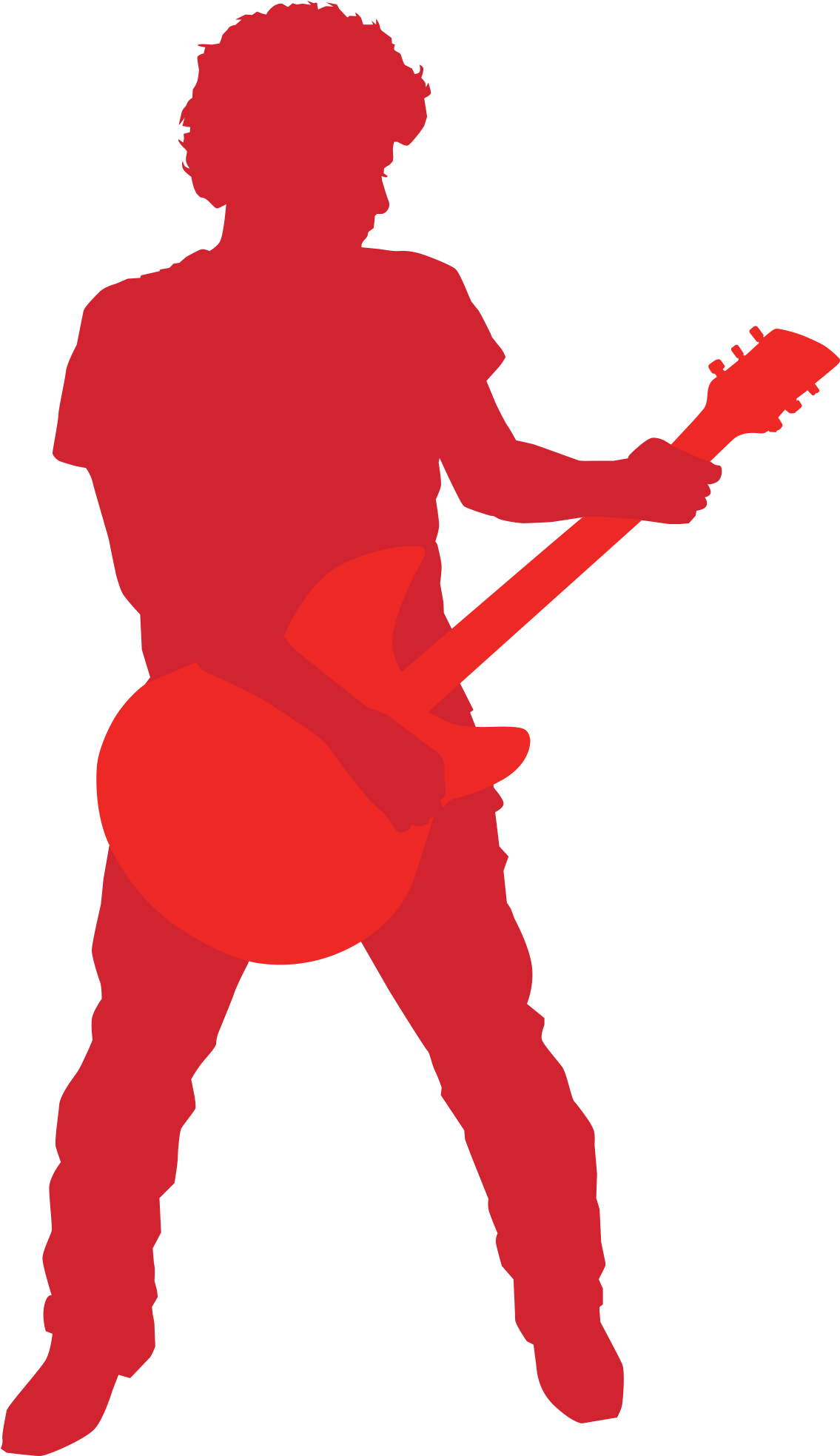 Level - Guitarist Silhouette (2000x2000), Png Download