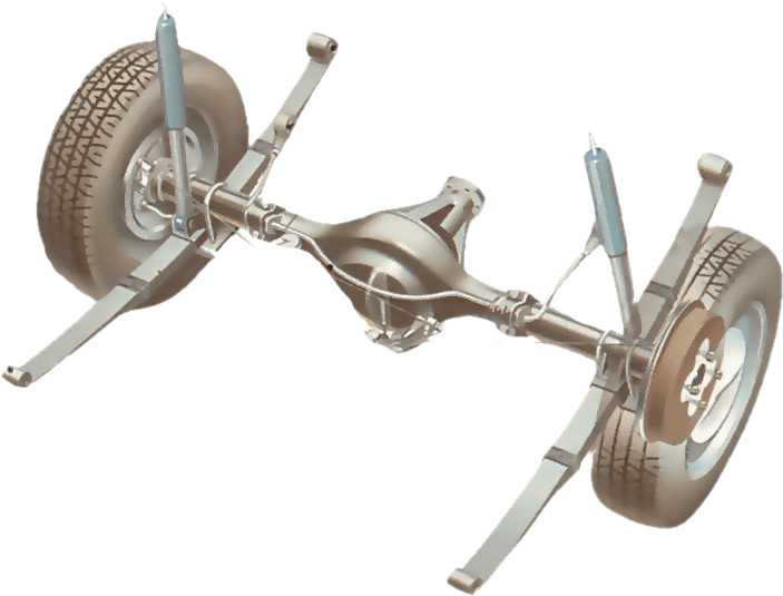 790 X 600 3 - Rear Leaf Spring Suspension (790x600), Png Download