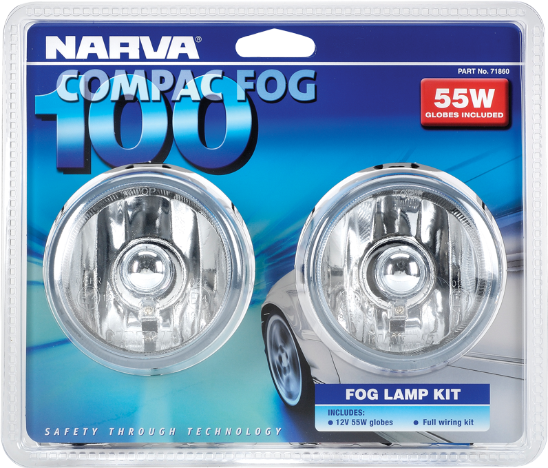 Compac 100 Fog Lamp Kit - Led Driving Lights (1000x1000), Png Download