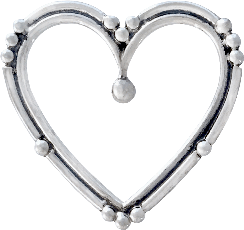 Double Heart Pin $46 - Heart (974x974), Png Download