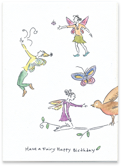 Fairy Happy Birthday (500x670), Png Download