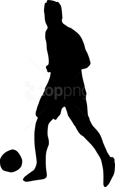 Football Player Silhouette Png (480x780), Png Download