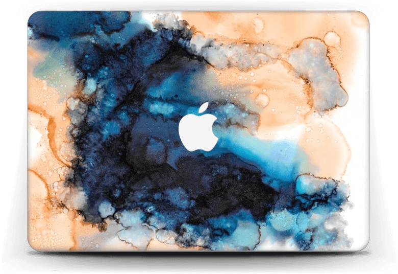 Blue & Orange Color Splash - Watercolor Paint (800x562), Png Download