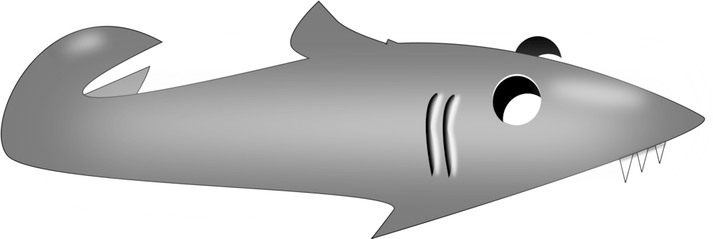 Tiger Shark Cartilaginous Fishes Requiem Sharks - Clip Art (1039x340), Png Download