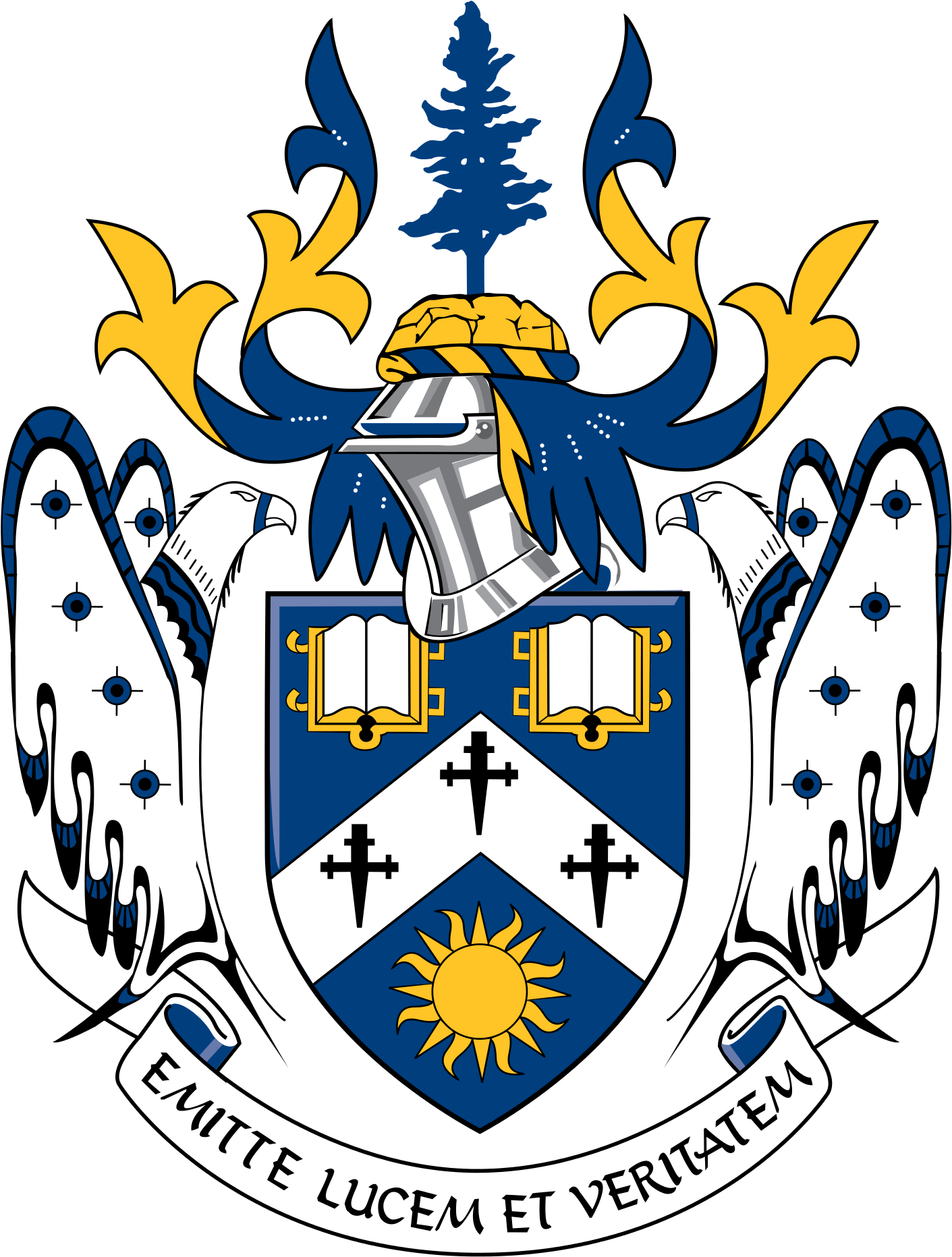 Laurentian University Coat Of Arms Via Wikipedia - University Coat Of Arms (1484x1920), Png Download