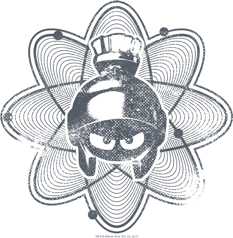 Looney Tunes Mean Marvin Juniors T-shirt - Illustration (864x886), Png Download