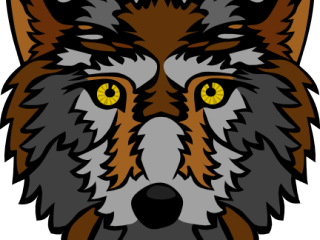 Anime Drawing Wolf Face (640x480), Png Download