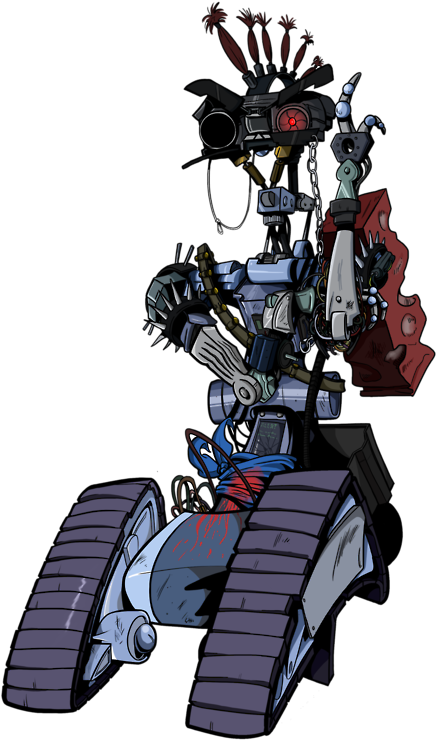 459 X 750 3 - Short Circuit Johnny 5 Punk (459x750), Png Download