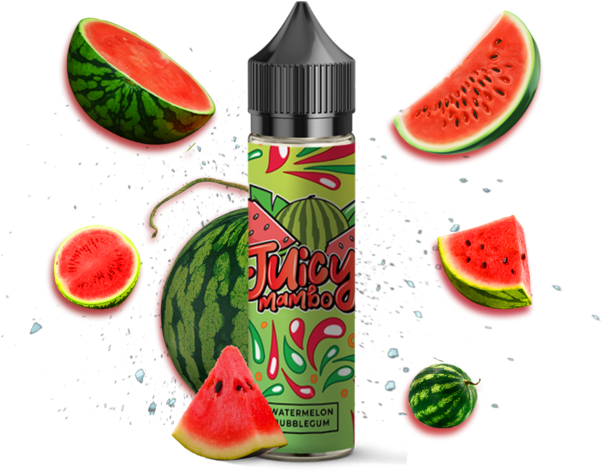 Watermelon Bubblegum By Juicy Mambo 120ml - Juicy Mambo Vape Juice (600x600), Png Download