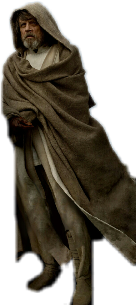 Luke Skywalker Png - Rey Star Wars Island (733x1091), Png Download