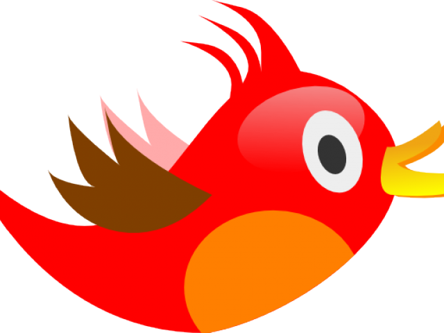 Bird Clipart Red Robin (640x480), Png Download