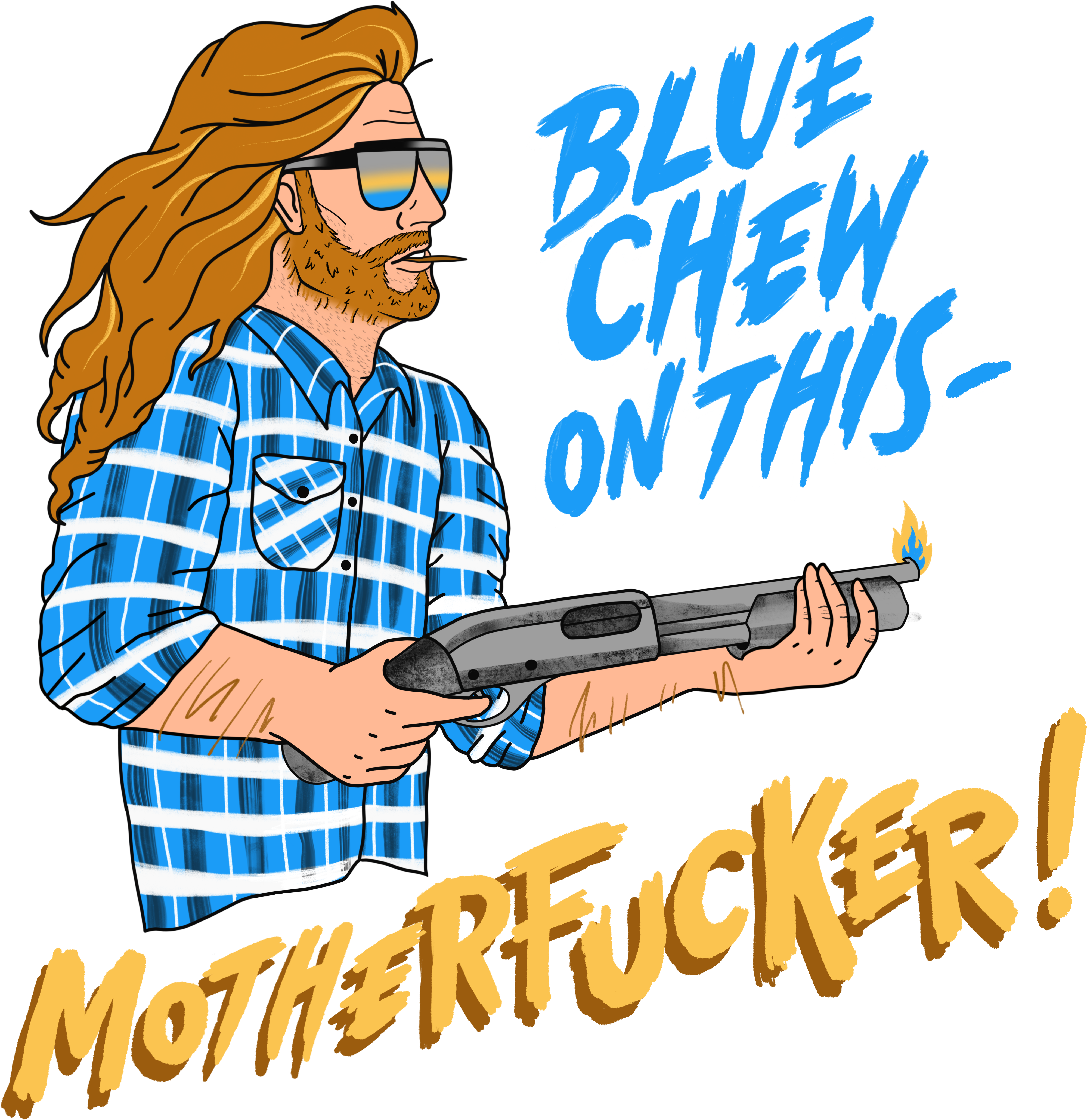 Blue Chew On This - Illustration (6500x6500), Png Download