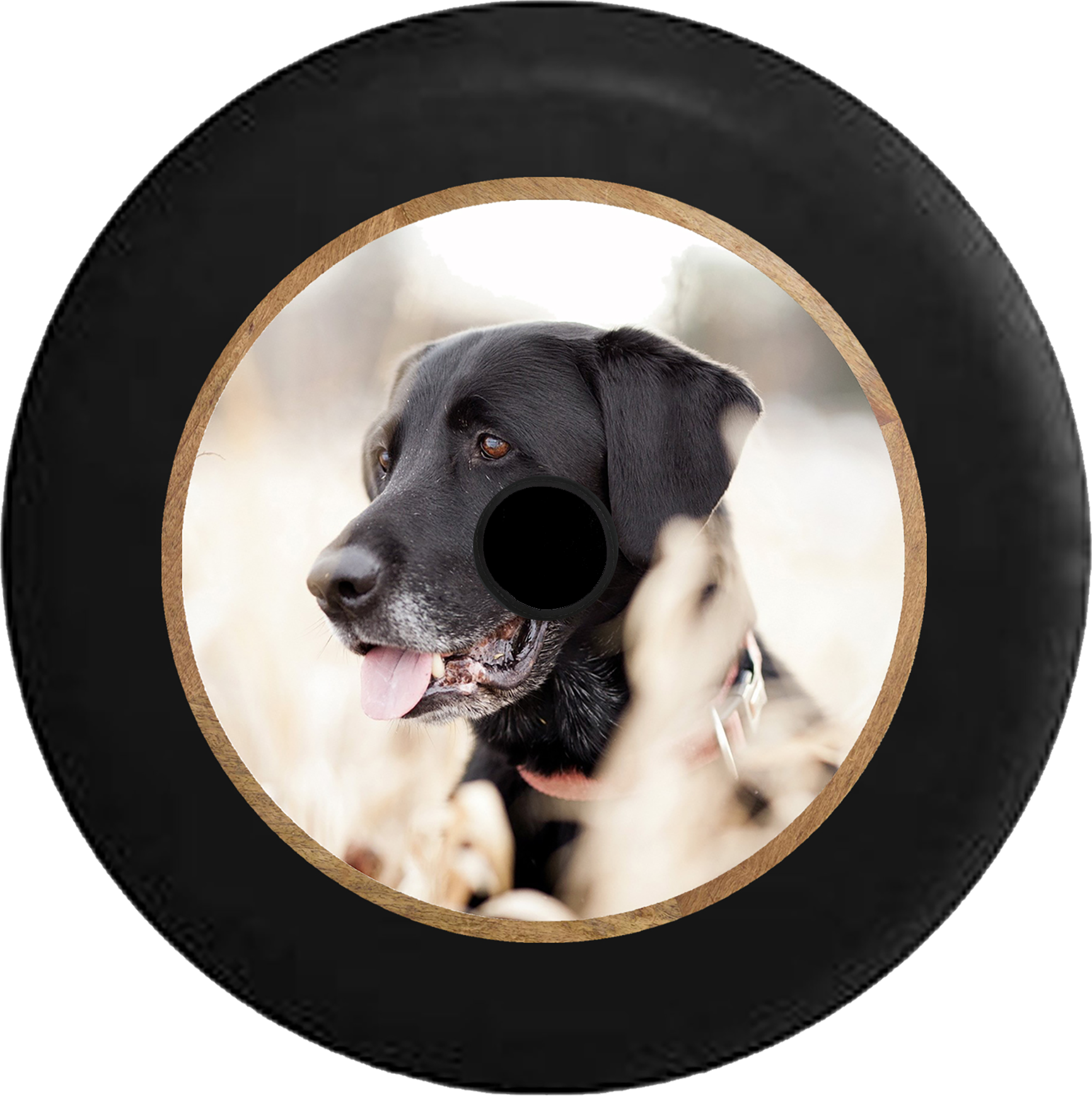 Jeep Wrangler Jl Backup Camera Black Lab Retriever - Black Lab (1732x1737), Png Download