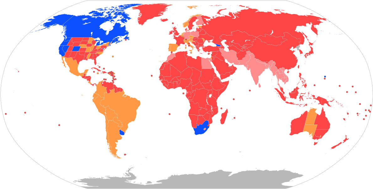 Weed Legal Map World (1200x616), Png Download