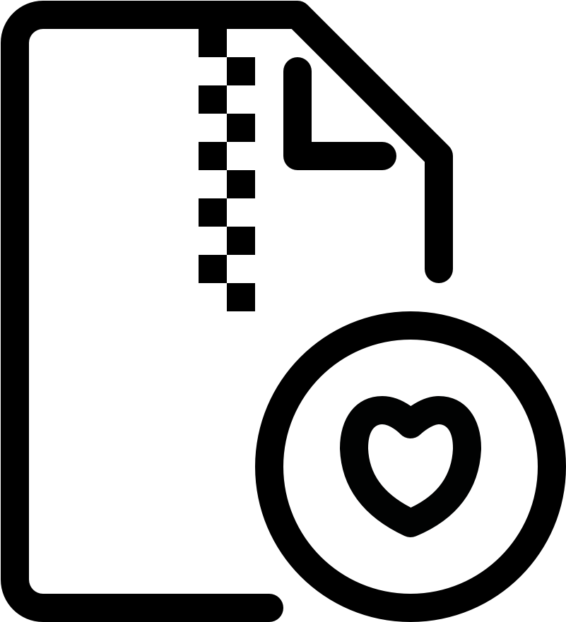 Zip State Heart - Typeform Icon (960x960), Png Download