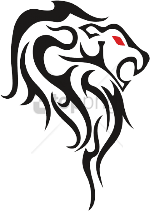 Free Png Download Leo Tribal Tattoos Drawing Png Images - Tattoo Png For Editing (480x676), Png Download
