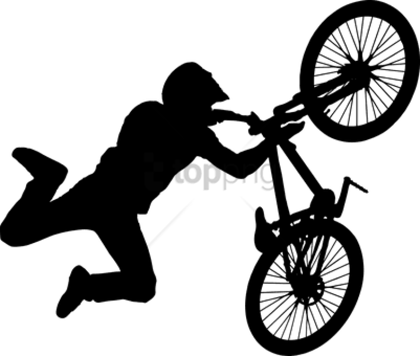 Free Png Download Bmx Stunt Silhouette Png Images Background - Bmx Bike Clipart (850x721), Png Download
