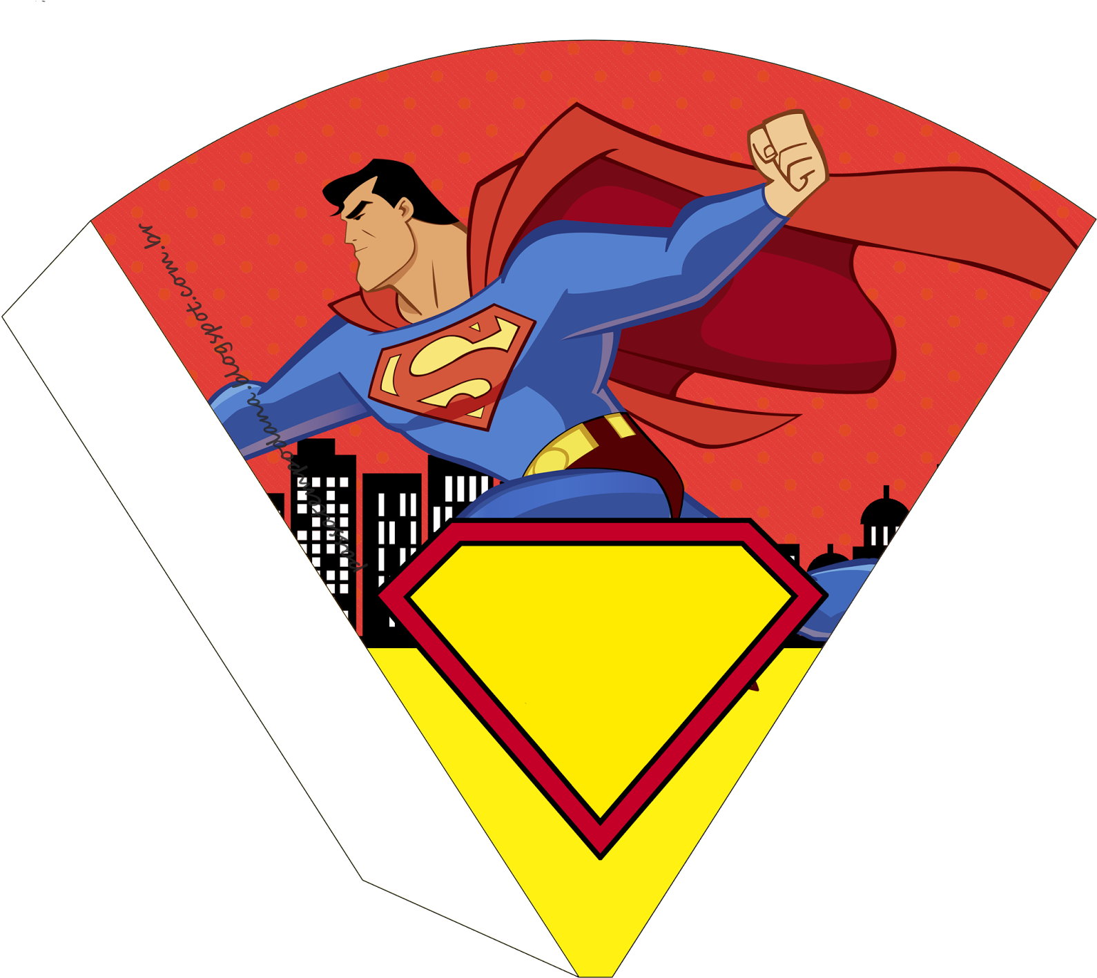 Superman Comic, Free Printable Cones - Superman Printables (1600x1416), Png Download