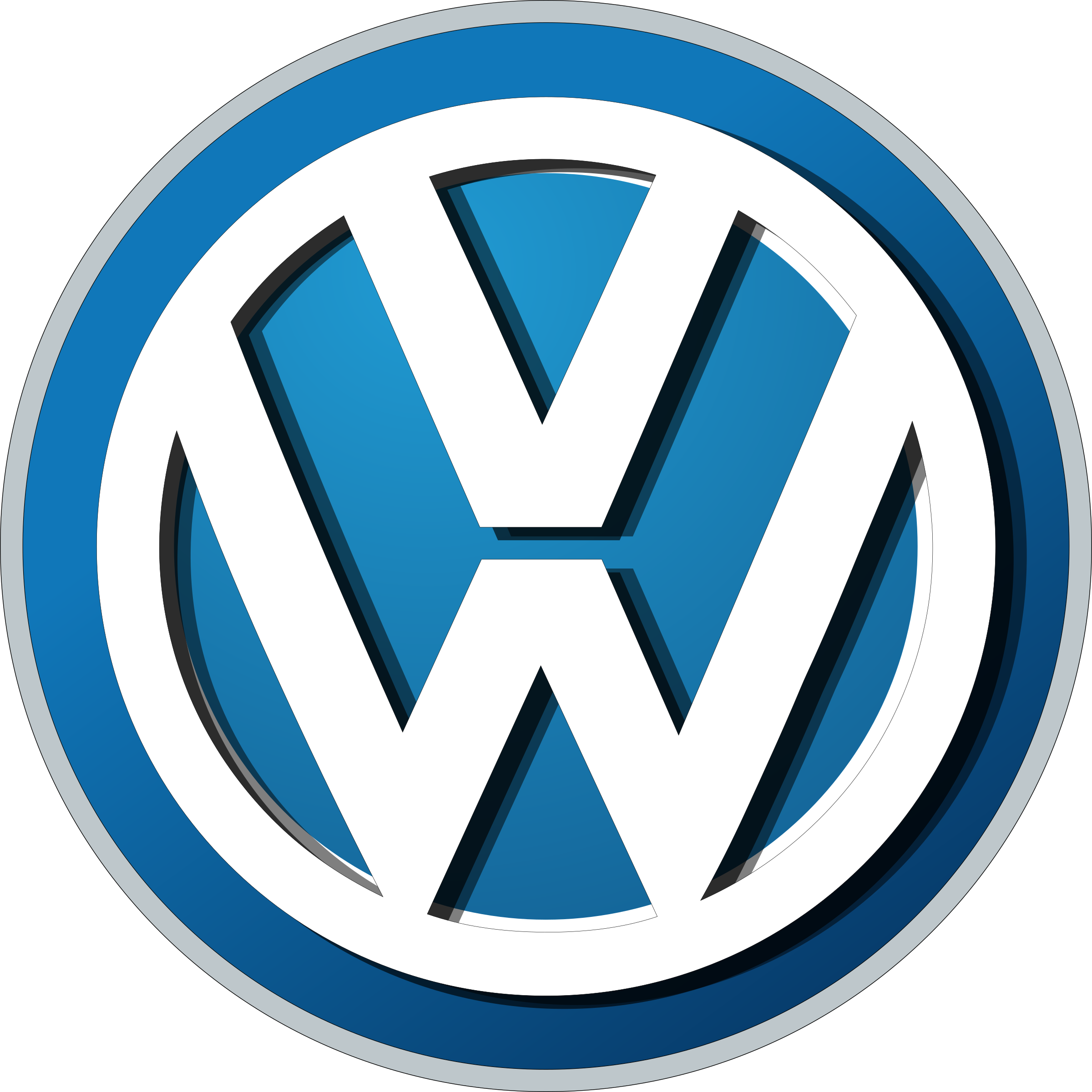 Volkswagen Logo Png Transparent - Фольксваген Лого (2400x2401), Png Download