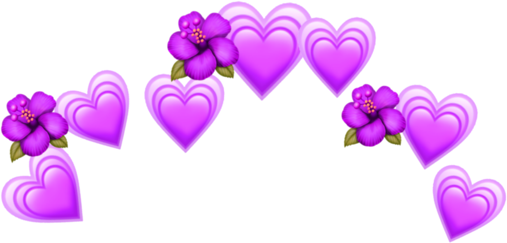 #purple #emoji #purpleemoji #head #crown #headcrown - Heart (1024x1024), Png Download