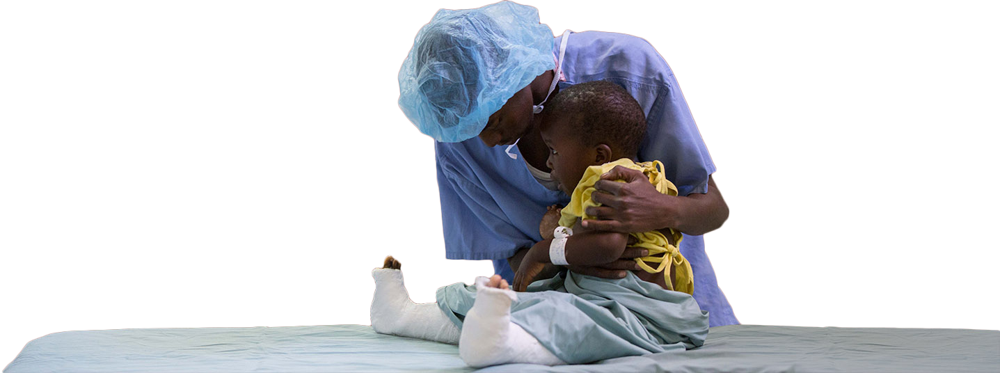 Photo Of Doctor Hugging Child Patient - Sitting (1437x536), Png Download