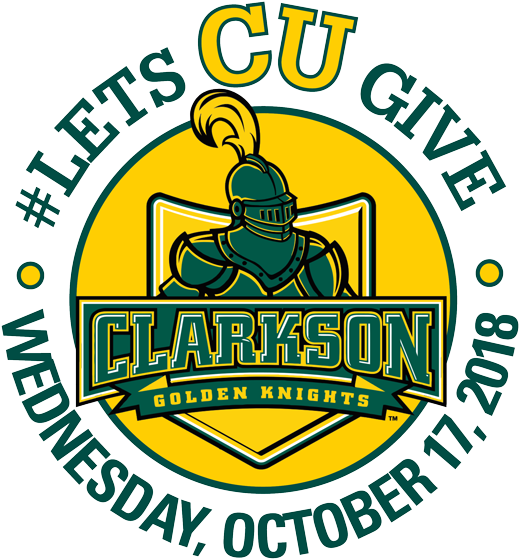 Lets Cu Give Logo 2018 - Clarkson University (555x577), Png Download