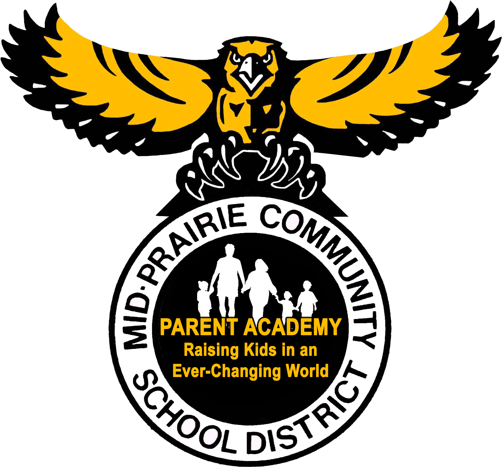 Hawk Facts - Mid Prairie High School Logo (1763x1755), Png Download