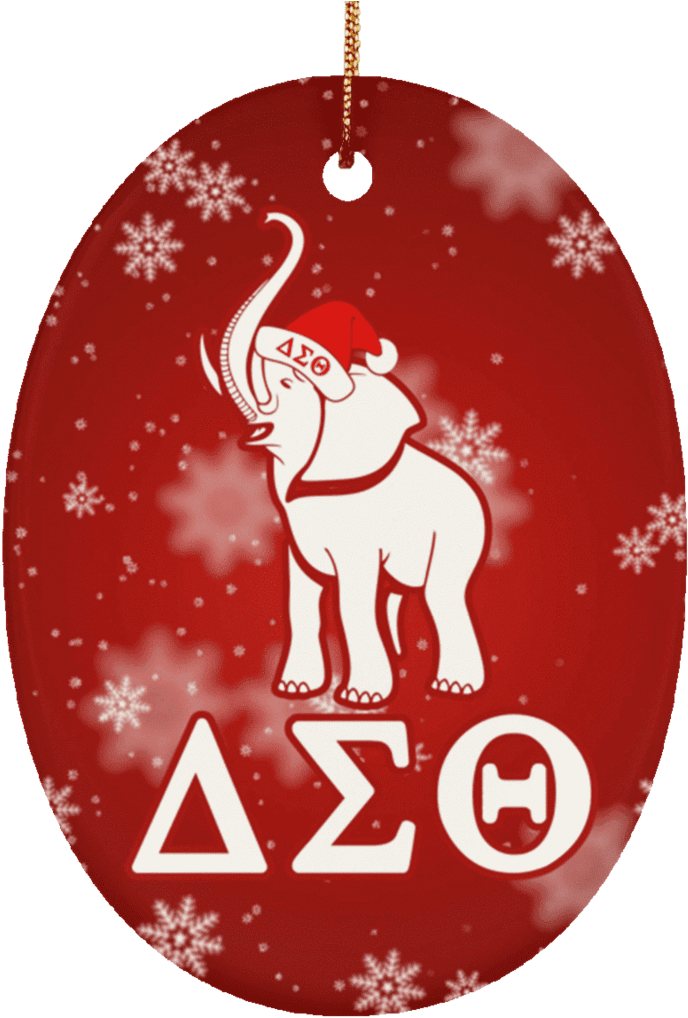 Delta Sigma Theta Oval Ornaments - Illustration (1024x1024), Png Download