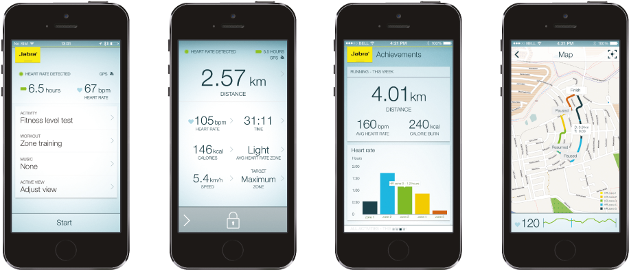 Jabra Sport Pulse Wireless Earbuds With Built-in Heart - Vo2max Jabra (970x442), Png Download