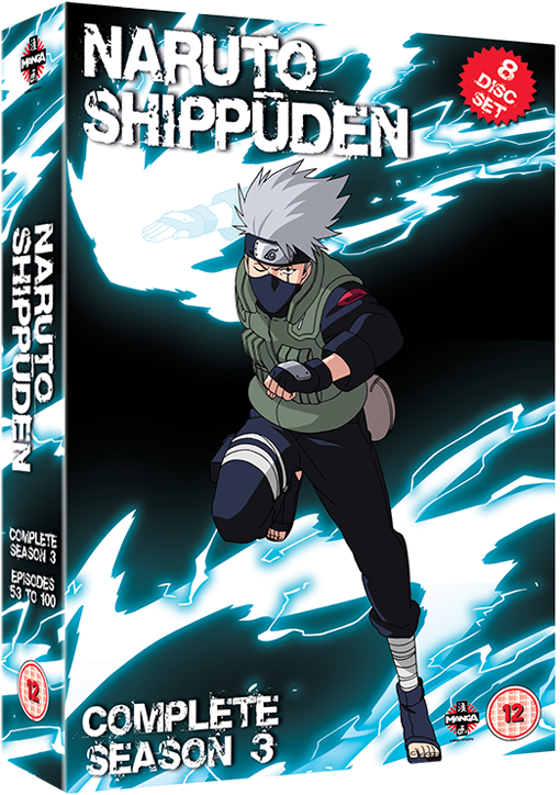Naruto Shippuden Complete Season - Naruto Shippuden Season 3 Dvd (530x795), Png Download