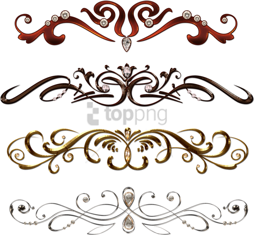 Free Png Vintage Border Pattern Png Image With Transparent - Vintage Design Border Transparent (850x787), Png Download