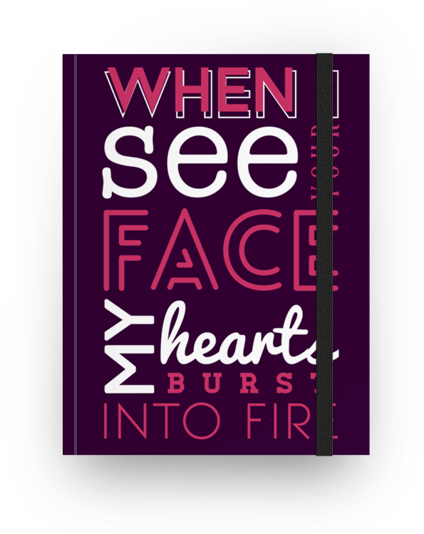 Caderno Hearts Burst Into Fire De Barbara Câmarana - Bazar (800x800), Png Download