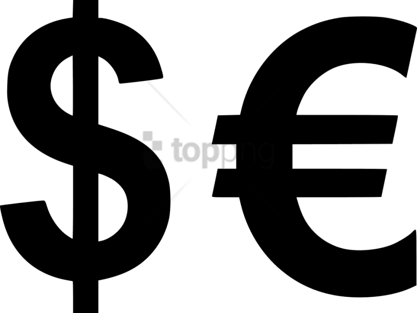 Free Png Download Euro Png Images Background Png Images - Dollar Symbol (850x639), Png Download
