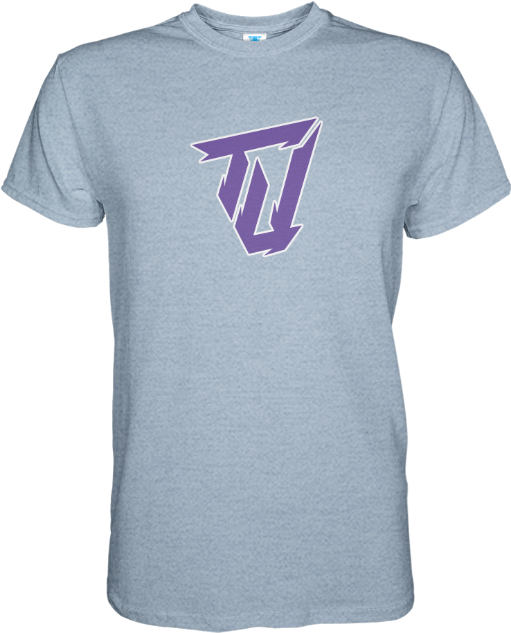 Twitch United Mens T Shirt Heather Indigo Front - Gaming T Shirt (1000x1000), Png Download