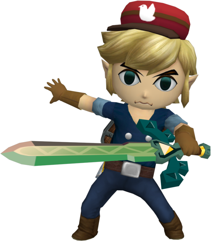 Legend Of Zelda Spirit Tracks Link (685x783), Png Download