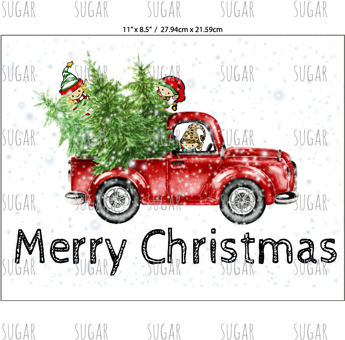 Christmas Truck Elves - Christmas Day (761x761), Png Download