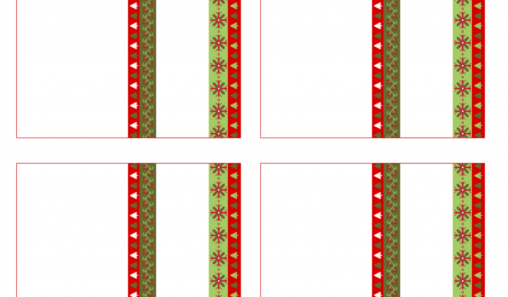 Christmas Place Card Holders Printables With Free Ugly - Graphic Design (1024x600), Png Download