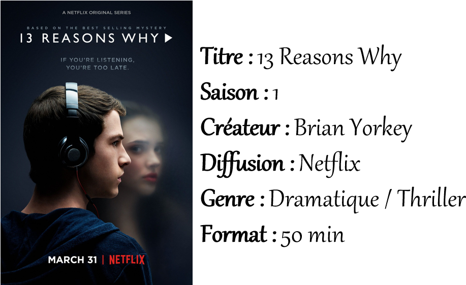 13 Reasons Why - Headphones (951x560), Png Download