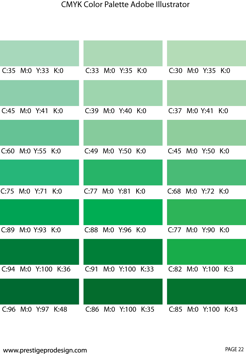 Image Description Pantone Green Colors, Green Color - Magenta Color Chart (1031x1486), Png Download