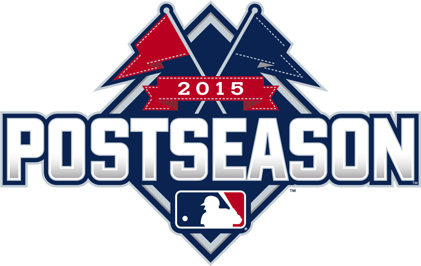 Mlb Wild Card Games Begin Tonight - 2015 Mlb Playoffs Logo (1500x1500), Png Download