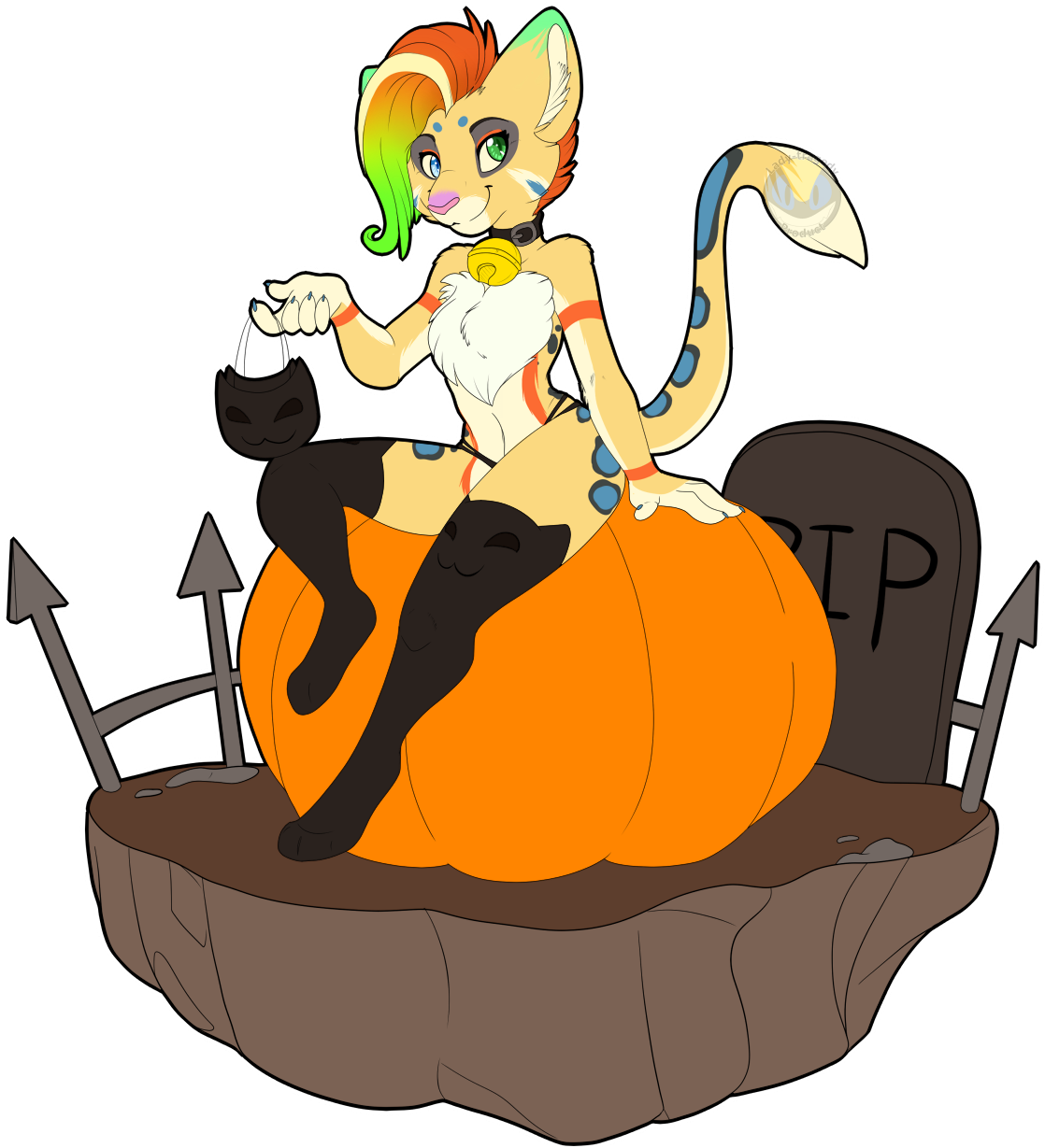 Halloween Ych - Enreeu - Cartoon (1239x1280), Png Download