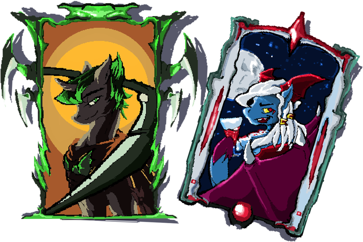 Daggerformle, Bat Pony, Blood, Card, Halloween, Holiday, - Illustration (1280x916), Png Download