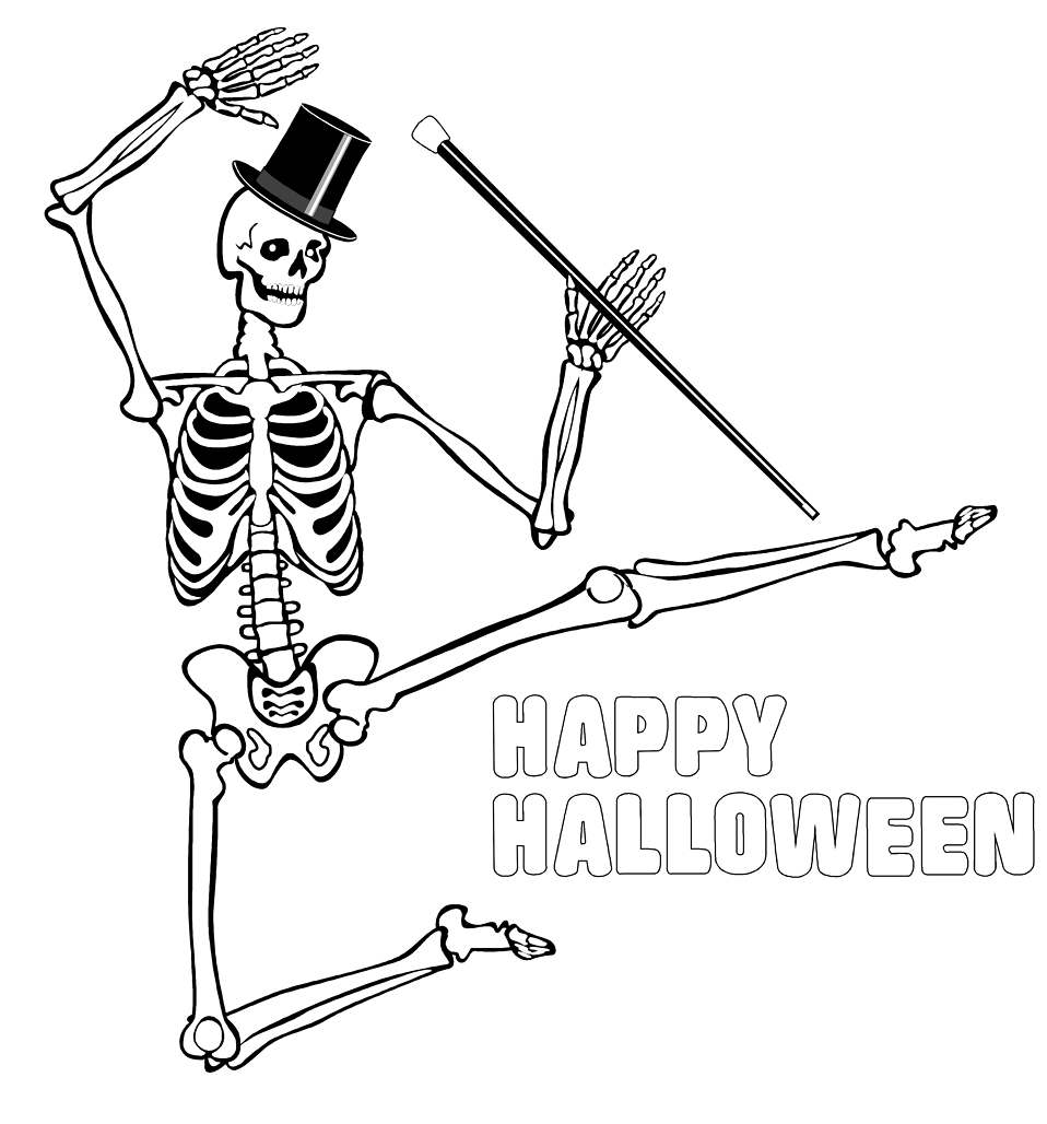 Free Stock Photo Illustration Of A Dancing - Dancing Skeleton Animation (958x1028), Png Download