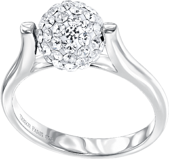 Spinning Crystal Ball On Sterling Silver Ring (700x700), Png Download