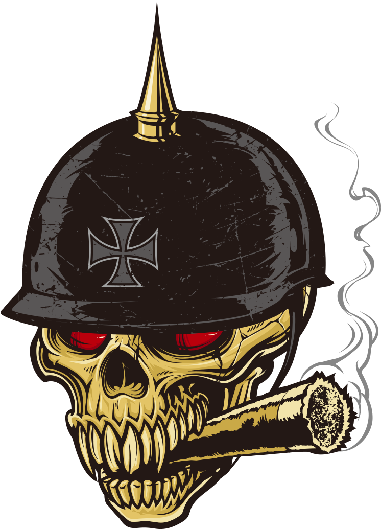 Skull Leather Backpack T-shirt Handbag Horror Clipart - Off Yer Rocka Recordings Logo (1181x1181), Png Download