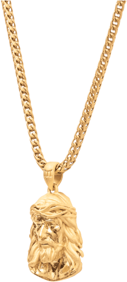 Jesus Necklace - Gold - Marcozo - Necklace (600x600), Png Download