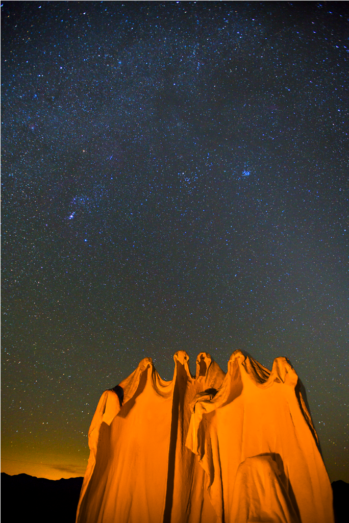 Death Valley Nights, Rhyolite Ghost Town, Nevada - Night (1024x1024), Png Download