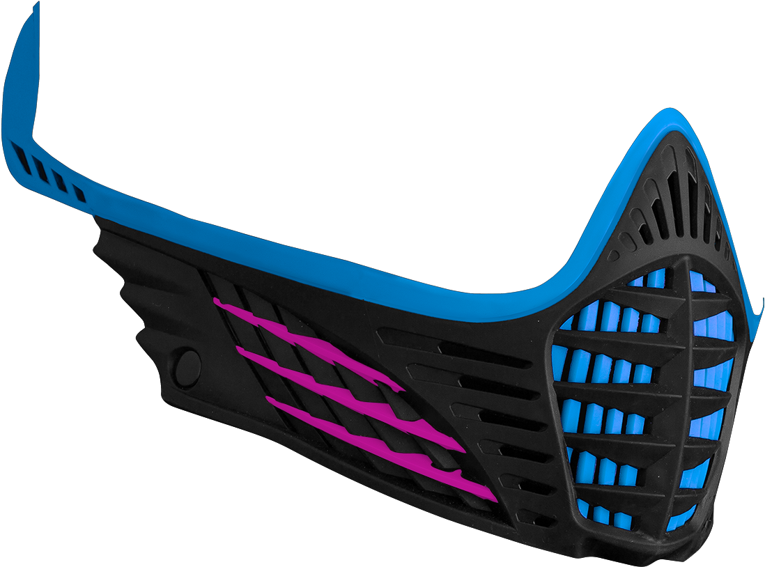 Saved Styles - Pink Blue Paintball Mask (1200x1156), Png Download