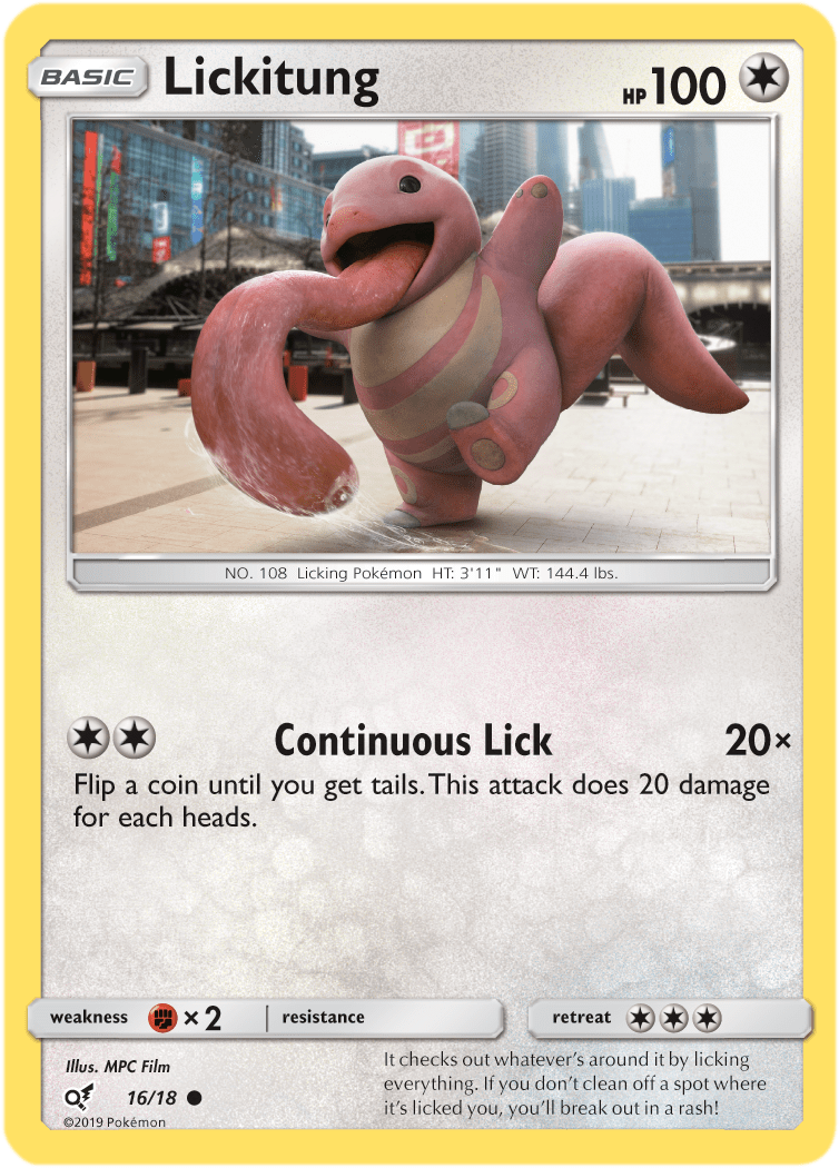 Pokemon Tcg Detective Pikachu Lickitung - Detective Pikachu Pokemon Cards (819x1114), Png Download